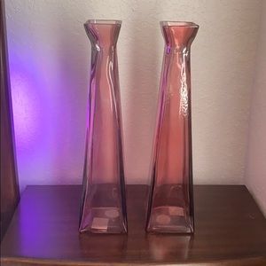 Purple glass vase